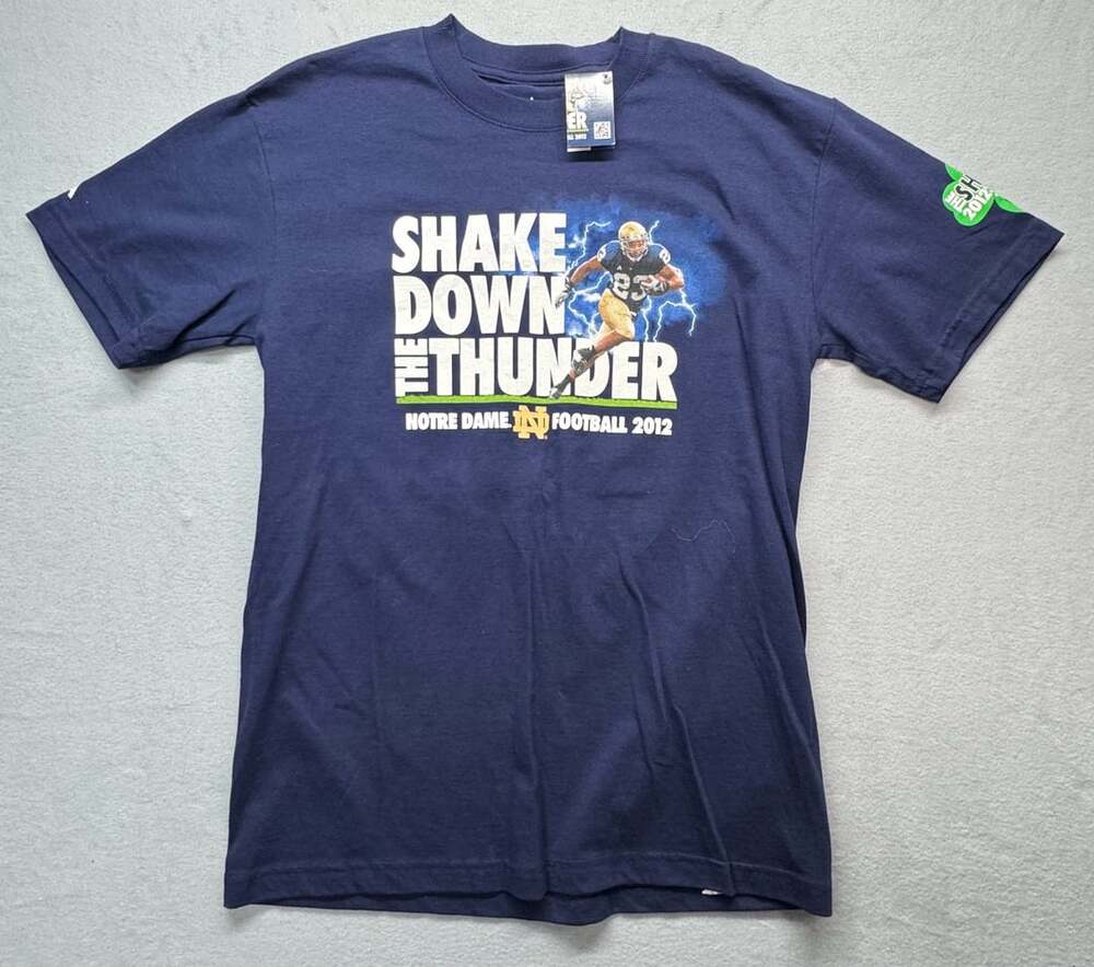 The Shirt Notre Dame Football 2012 Size L Shake Down The Thunder T-Shirt